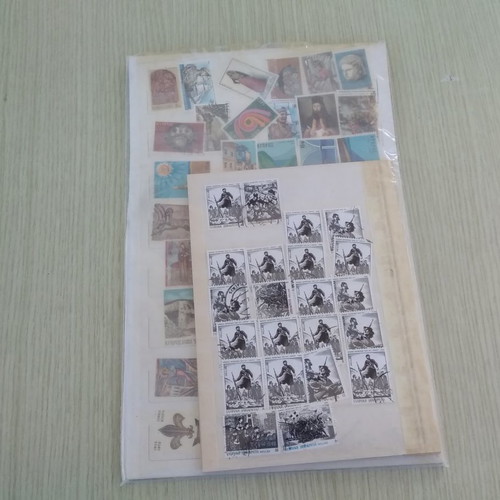 Collectible stamps used, pack of 190 pieces