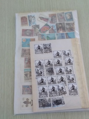 Collectible stamps used, pack of 190 pieces