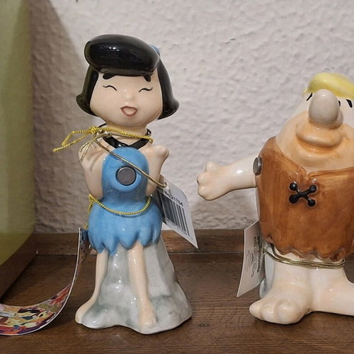 Flintstones Betty & Barney salt and pepper set new Westland