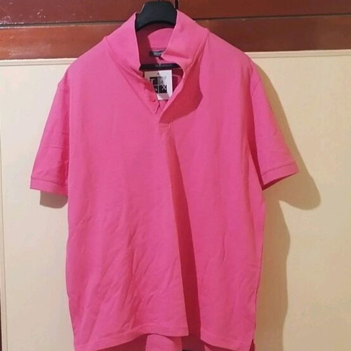 Men's short-sleeve shirt new, pink, size XXL
