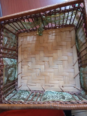 Vintage basket used, beautiful and practical