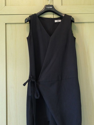 Ixos jumpsuit black sleeveless with salvari pants and wrap tie like new