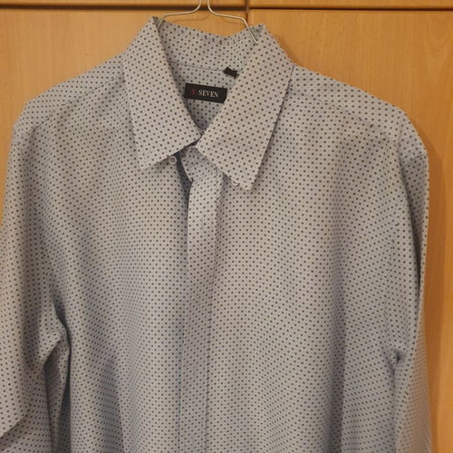 Seven Blue Men's Dress Shirt L Like New
