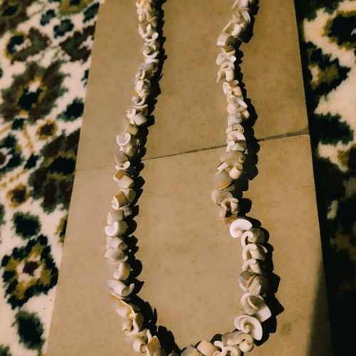 Necklace used, black and silver pendant