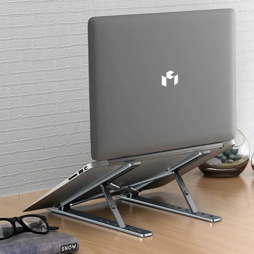 Aluminum Notebook Stand folding multi-function laptop and tablet stand new