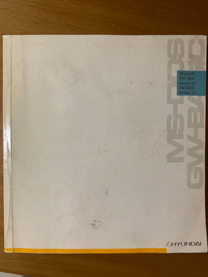 MS DOS GW BASIC 1987 book used Hyundai