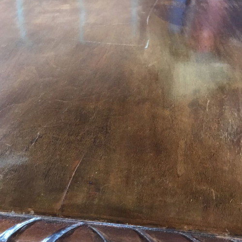 Old dining table used with scratches