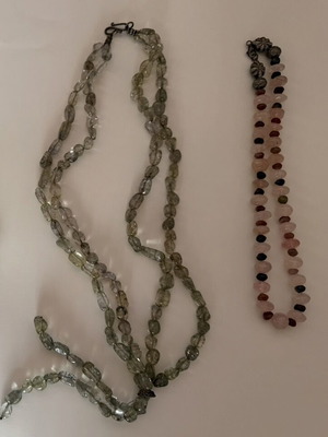 Necklace with semi-precious stones used, multicolor