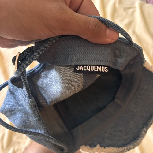 Jacquemus denim hat, size 52, blue