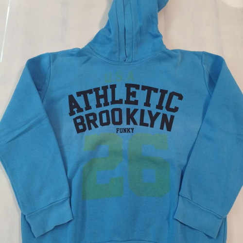 Funky children's hoodie used, blue, size 12 years