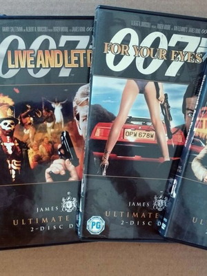 James Bond 007 комплект от 4 DVD филма Silver Line Ultimate Edition с гръцки субтитри