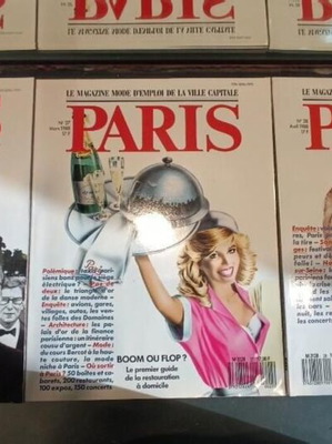 Paris Le Magazine 1986-1988 French fashion magazines, like new, set of 3