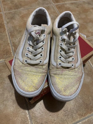 Vans Old Skool Glitter αθλητικά μεταχειρισμένα, νούμερο 36, χρυσό/κίτρινο