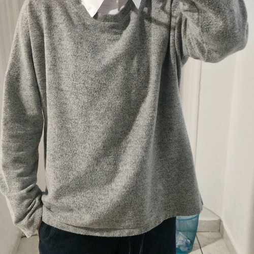 Zara sweater like new, loose fit, gray, size S