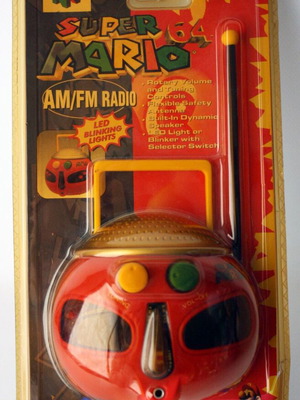 Nintendo 64 Super Mario portable FM/AM radio vintage 1997, new