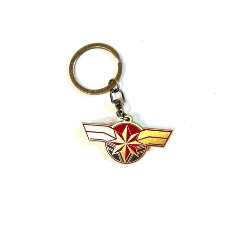 Marvel Captain Marvel Logo Metal Collectible Keychain like new
