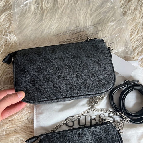 Guess set of 2 new black shoulder bags