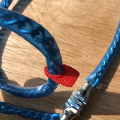 Vintage Blue Bicycle Lock with Code 6318 New