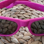 Pink sunglasses like new, unbranded