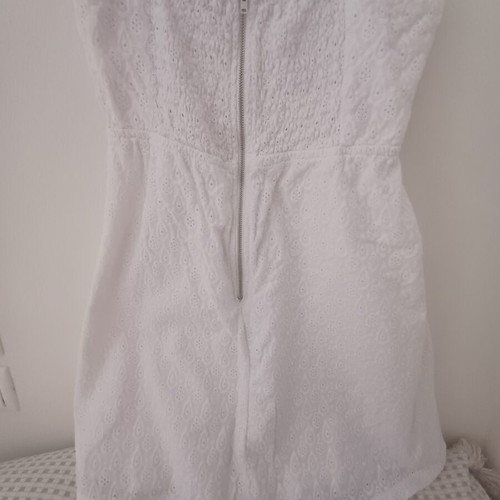 Paranoia women's dress used, white, lace with straps