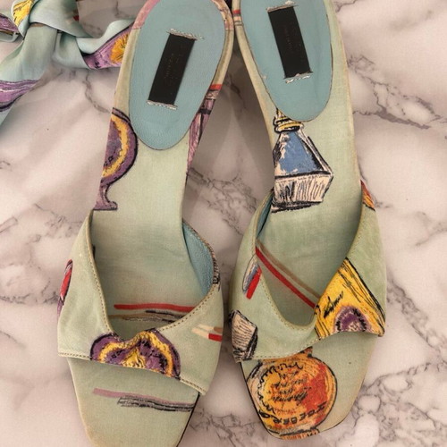 Iceberg women's satin vintage sandals size 39 used