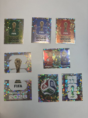 Panini FIFA World Cup 2026 Χολογραφικά αυτοκόλλητα πακέτο 15 καινούργια