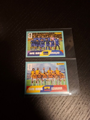 Αυτοκόλλητα Team Curaçao και Ecuador FIFA World Cup 2026 καινούργια