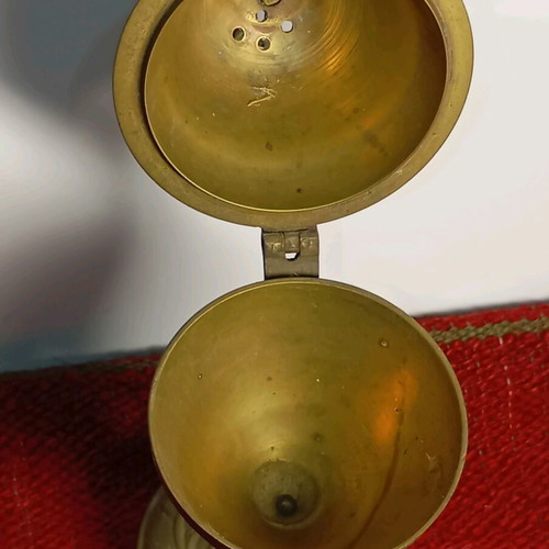 Bronze incense burner used, vintage