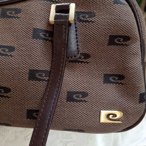 Pierre Cardin bag 2002, genuine leather and fabric, new