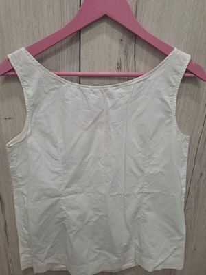 Zara sleeveless top like new, white, size L