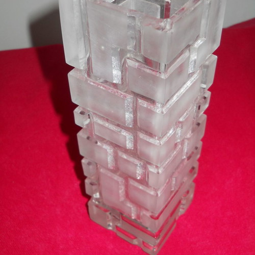Crystal vase 20x6.5 used