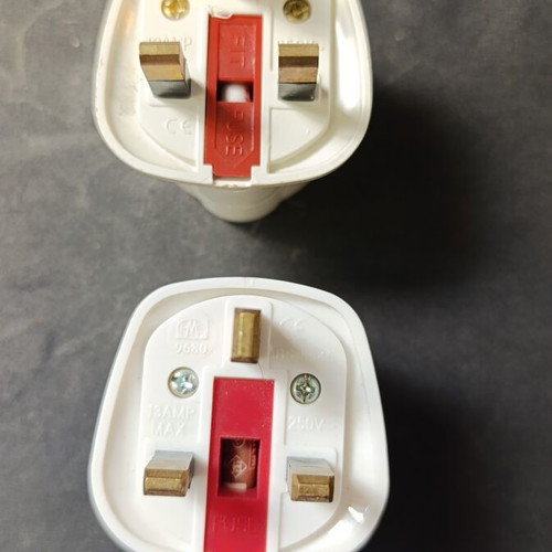 Set of 2 Schuko to UK power adapters like new