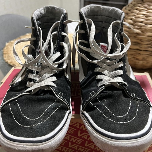 Vans of the World high sneakers used, size 46, black and brown