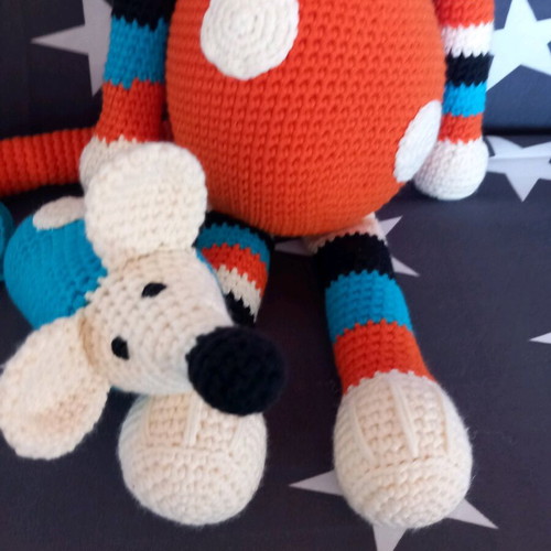 Knitted cat doll 45cm new, handmade and cuddly
