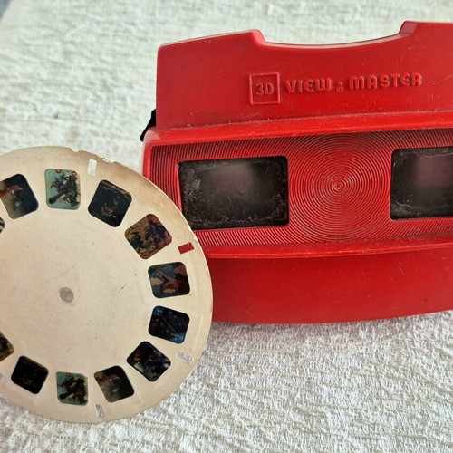 View Master red vintage toy used condition