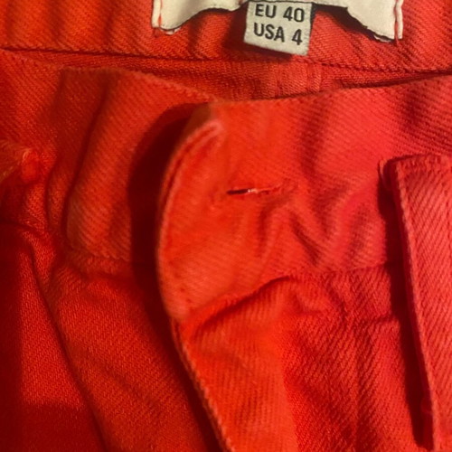 ZINI high-rise mid jeans pants used, size 38, orange