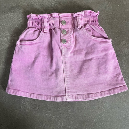 Zara kids denim skirt like new, purple, size 4-5