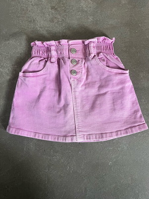 Zara kids denim skirt like new, purple, size 4-5