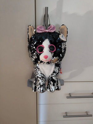 Ty Beanies Kiki plush backpack with sequins