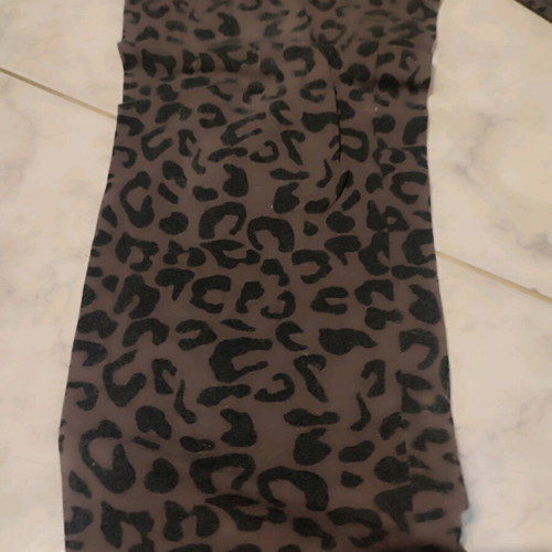 Tezenis leopard leggings used, cotton, size medium