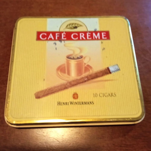 Cafe Cream Henri Wintermans metal cigar box used