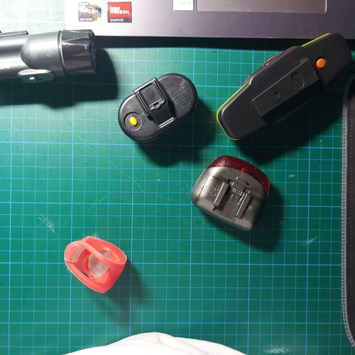 Bicycle lights like new with minor scratches