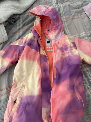 Billabong jacket XS, very warm, like new, pink multicolor