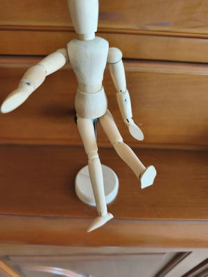 Wooden humanoid model like new