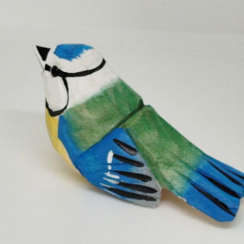 Handmade wooden bird new, painted with bright colors
