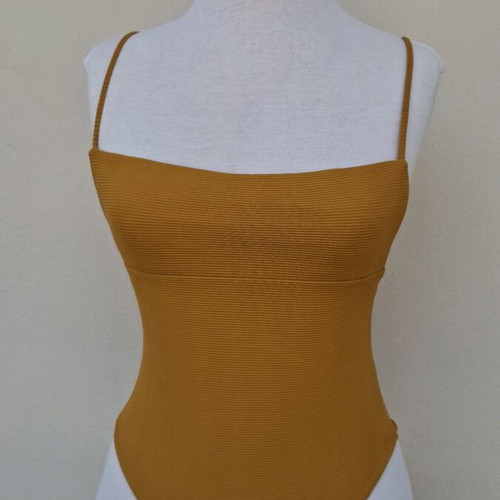 One-piece swimsuit, yellow, size S