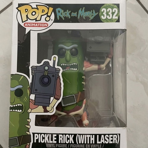 Funko Pop! Rick and Morty Pickle Rick with Laser vinyl figure like new