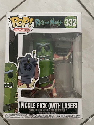 Funko Pop! Rick and Morty Pickle Rick with Laser vinyl figure like new