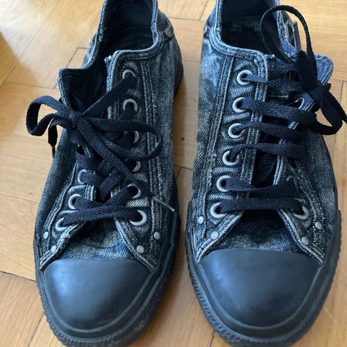 Converse All Star athletic shoes used, size 39, black with unique design
