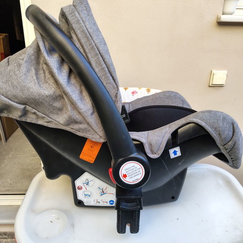Baby stroller with car seat and accessories